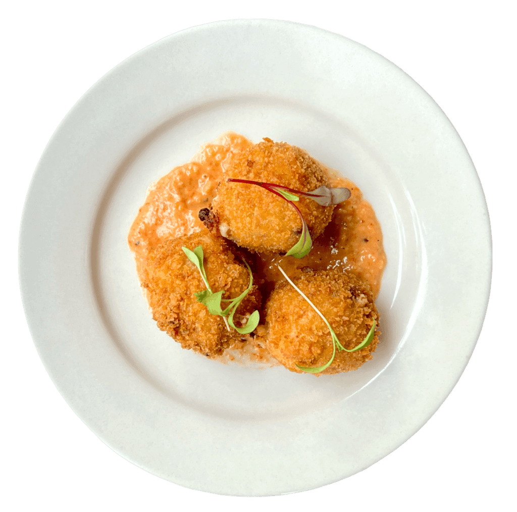 Example of Spanish serrano ham croquettes from Eclipse di luna